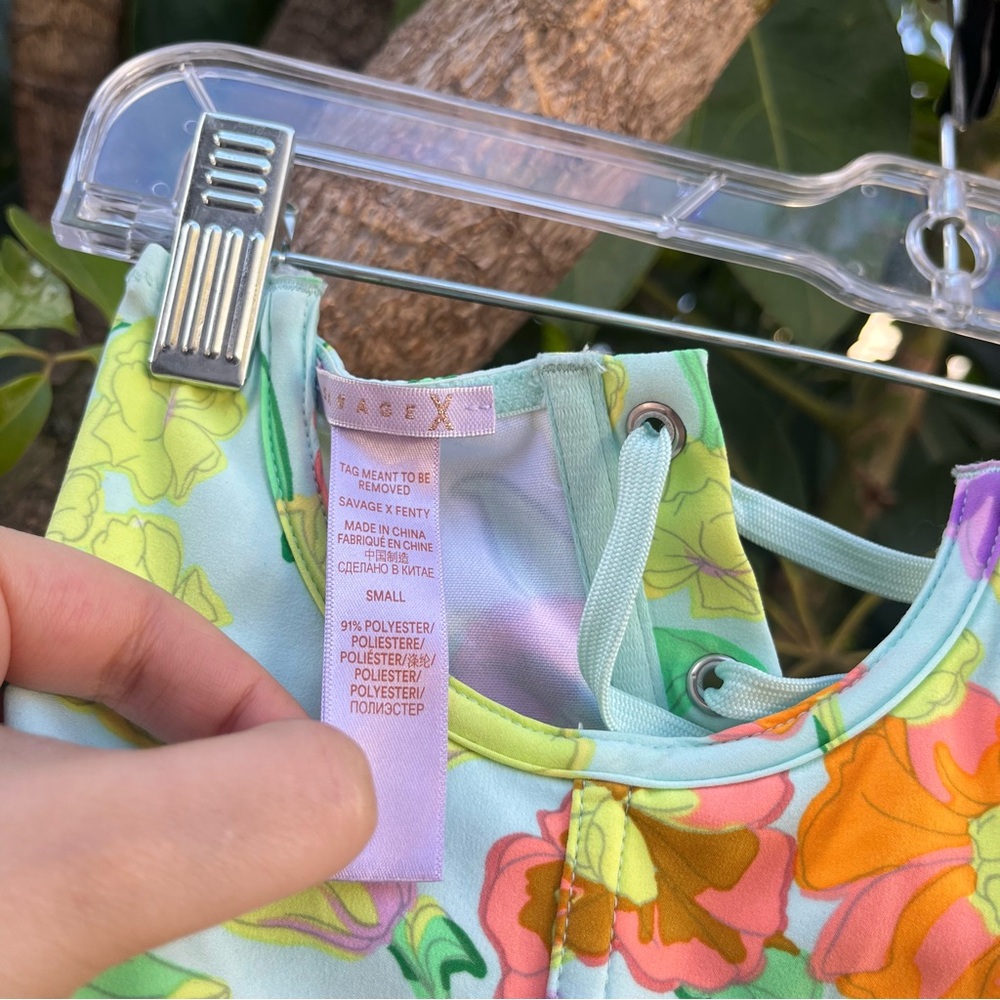 Savage X Fenty FREE SPIRIT FLORAL CUPLESS CORSET. - Picture 13 of 16